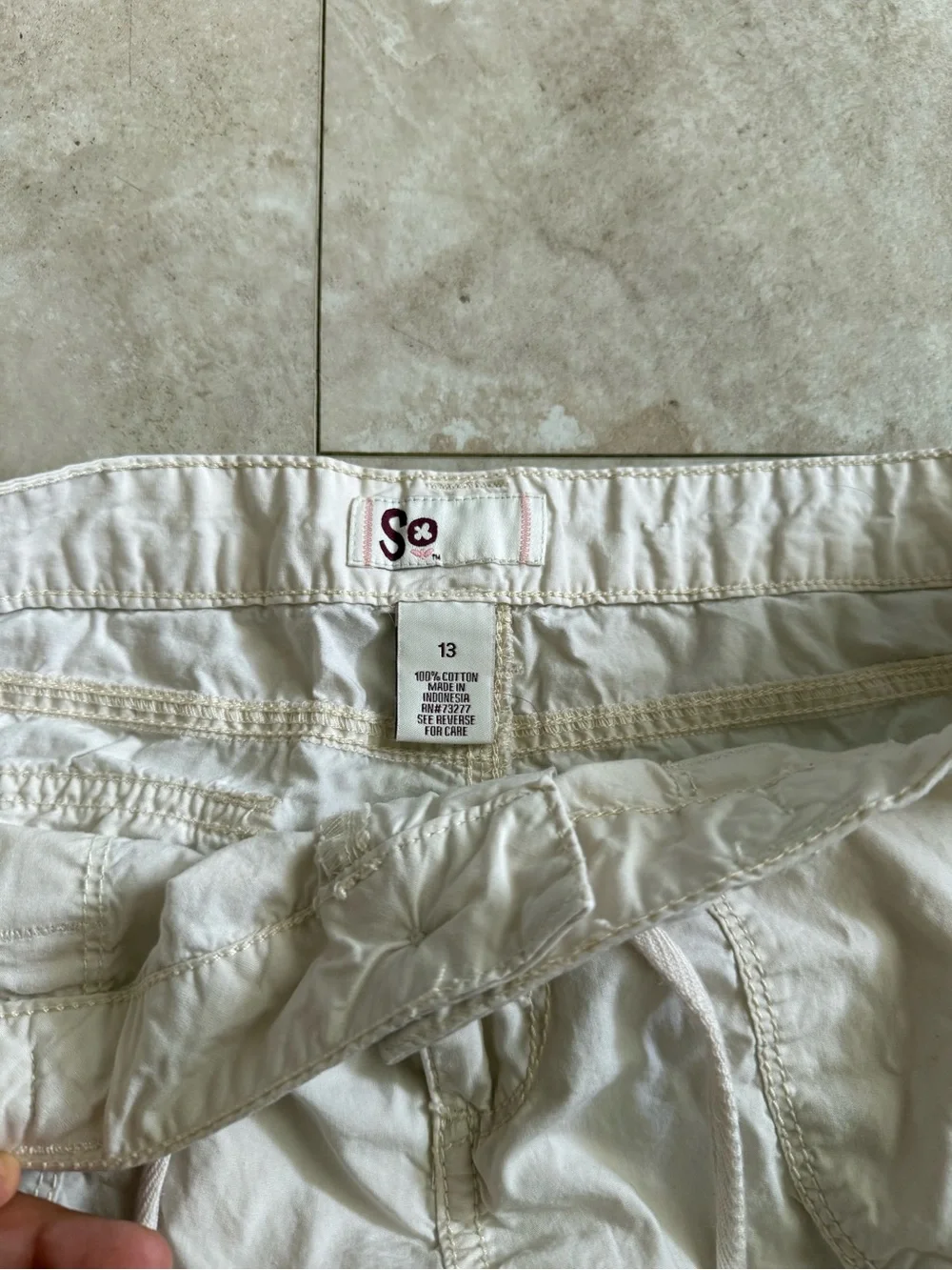 Women’s Cargo Capris - Light Beige Casual Shorts